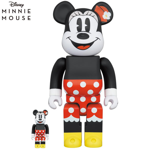 Bearbrick 100% & 400% - Disney Minnie Mouse