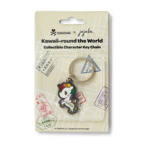 Kawaii Round the World Keychain: Rainbow Unicorno from Ju-Ju-Be x Tokidoki