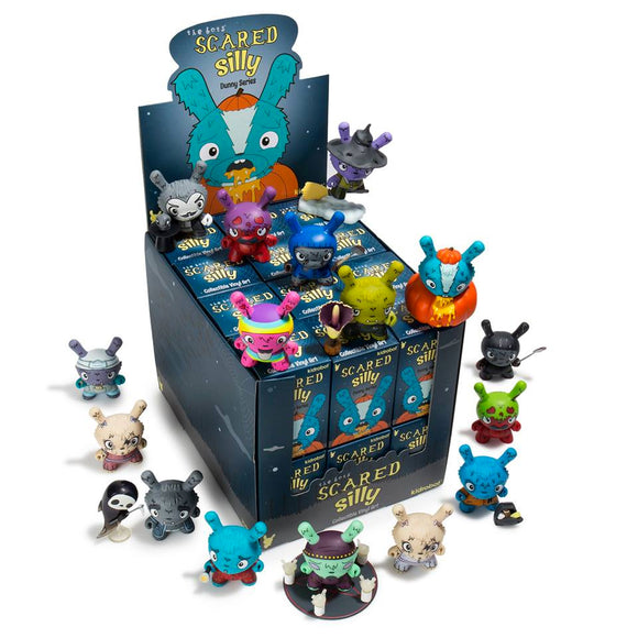 Scared Silly Dunny Series FULL CASE of 24 Figures by The Bots x Kidrobot
